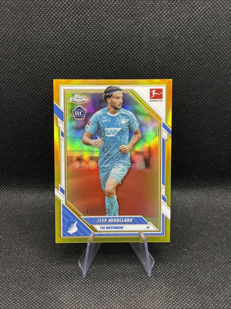 2025-26 Topps Chrome Bundesliga Leon Avdullahu Rookie Gold 46/50