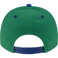 Men&rsquo;s New Era Green/Blue Dallas Mavericks 80s Throwback A-Frame 9FIFTY Snapback