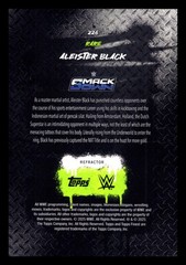 Aleister Black 2025 Topps Finest WWE Rare Attitude Refractor #226