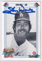 Stan Wall 1990 Target Los Angeles Dodgers SIGNED CARD AUTOGRAPHED