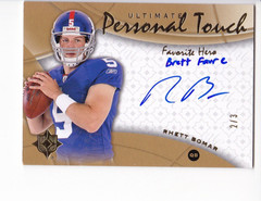 RHETT BOMAR 2009 UPPER DECK ULTIMATE FOOTBALL PERSONAL TOUCH RC AUTO PH-RB #2/3