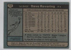 1980 Topps Dave Revering #438 1g62