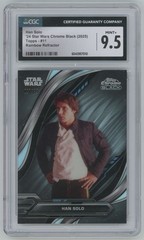 2024 Star Wars Chrome Black Rainbow Refractor Han Solo /199 #11