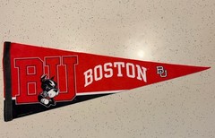 Boston Terriers Wordmark Logo Full Size Pennant Vintage Wincraft