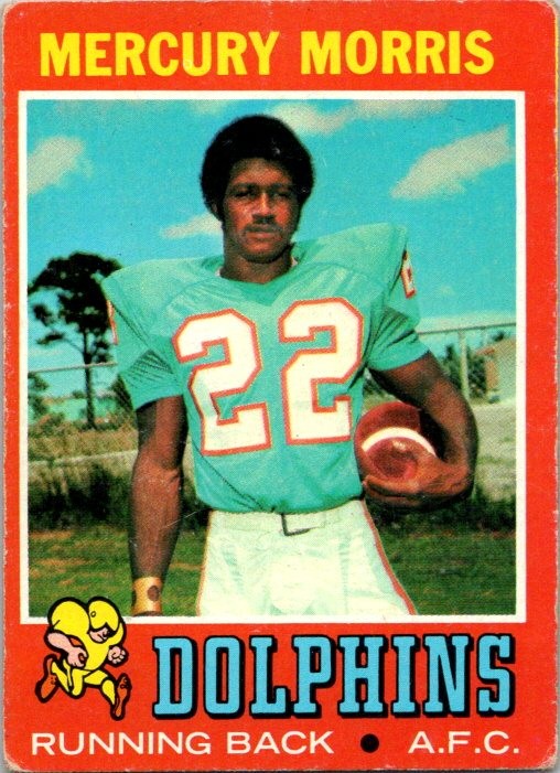 Mercury Morris 1971 Topps #91 Rookie Miami Dolphins