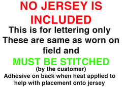 St. Louis Cardinals Lettering Kit for Authentic 2023 Jersey – ANY NAME & NUMBER