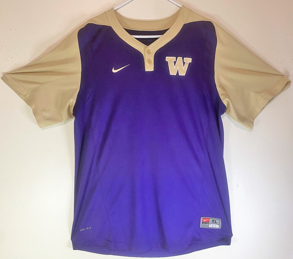 Washington Huskies Baseball Warmup Jerseys Nike Official 2016 Team Issued Worn
