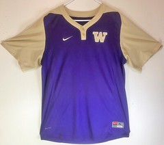 Washington Huskies Baseball Warmup Jerseys Nike Official 2016 Team Issued Worn