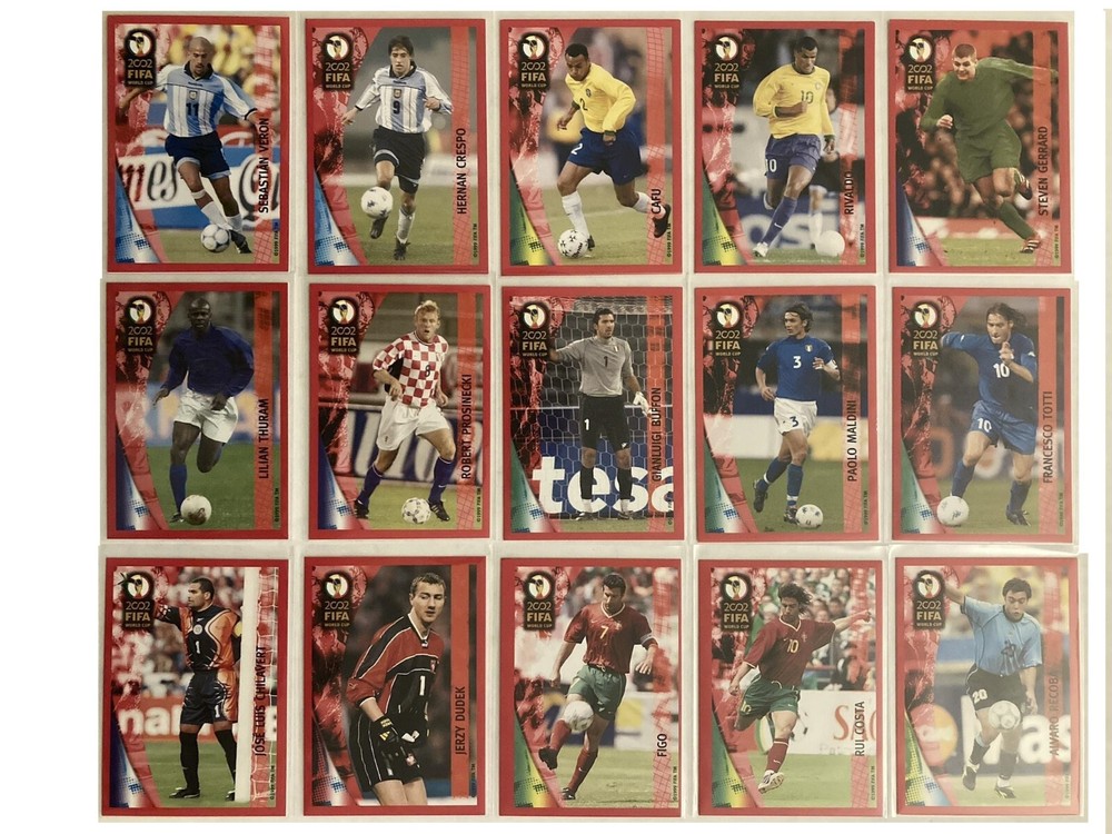 2002 Panini Coca-Cola World Cup Korea-Japan Choose Pick Cards Complete Your Set