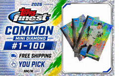 2026 Topps Finest Baseball • Common Mini Diamond #1–100 • YOU PICK • NM/M