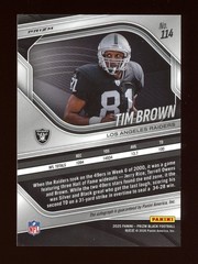 2025 Panini Prizm Black Tim Brown Silver Prizm Autograph #114