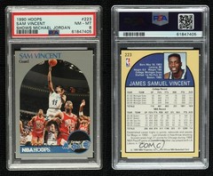 1990-91 NBA Hoops Michael Jordan Sam Vincent ( Wearing #12 Jersey) #223 HOF 11ff