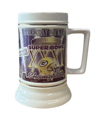 GREEN BAY PACKERS Super Bowl XXXI SB 31 Champions Beer Mug Stein Bourbon Street