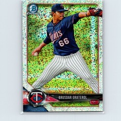 2018 Bowman Draft Brusdar Graterol #BDC-3 Chrome Sparkles Refractor Twins