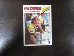 1977 Topps # 9 Doug Rader Card San Diego Padres