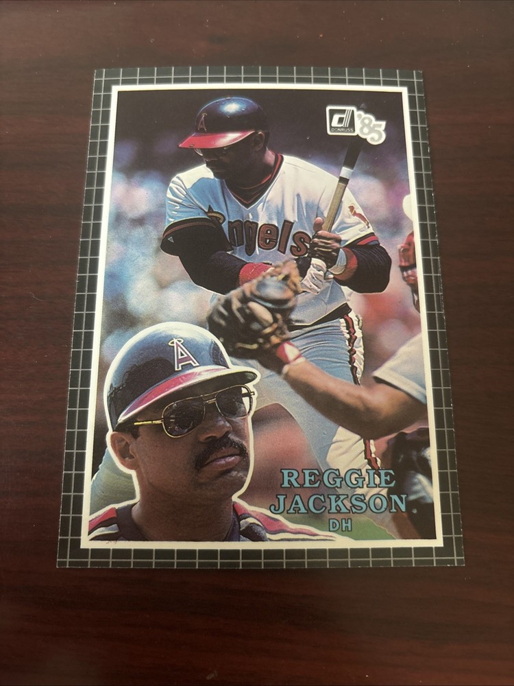 1985 Donruss – Action All-Stars 3×5 Jumbo Reggie Jackson #39 California Angels