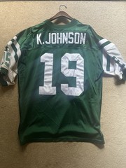 Authentic NY Jets Keyshawn Johnson Vintage Starter Jersey 52 Sewn NFL