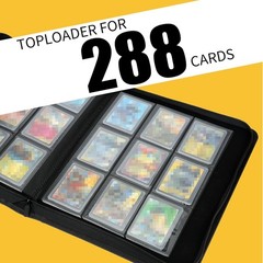 Toploader Binder Holds 288 Toploaders 9 Pocket Top Loader Binders with Sleeves