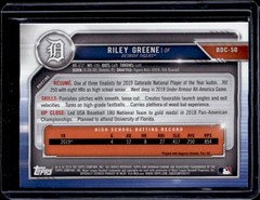 2019 Bowman Draft #BDC-50 Riley Greene Chrome