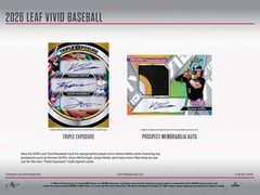 2026 LEAF VIVID BASEBALL HOBBY BOX – BRAND NEW – FREE SHIPPING 🔥🔥🔥