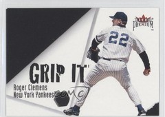 2001 Fleer Premium Grip It and Rip It Derek Jeter Roger Clemens #1GR HOF 0a1