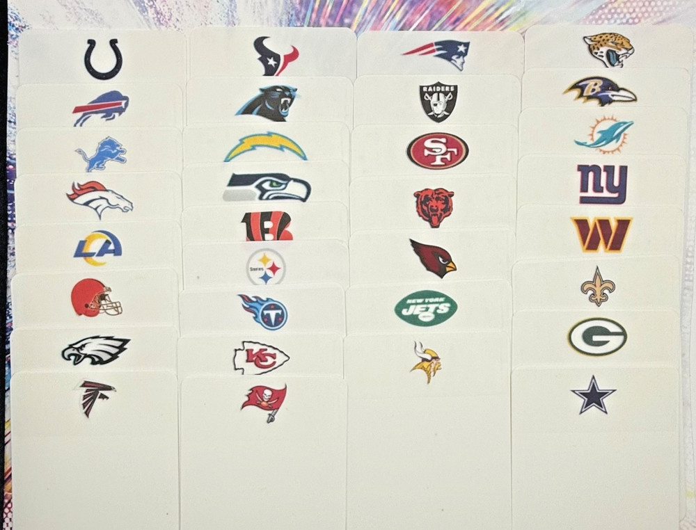 NFL/MLB/NHL/NBA Trading Card Team Dividers