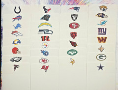 NFL/MLB/NHL/NBA Trading Card Team Dividers
