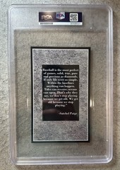 Satchel Paige Cut Auto Autograph Custom Card – PSA/DNA Certified
