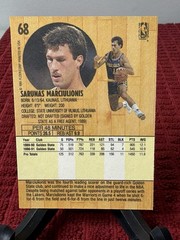 1991 Fleer Sarunas Marciulionis #68 Golden State Warriors