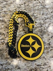 Pittsburgh Steelers 3D Printed Sports Chain, Cuban links. Black and yellow.