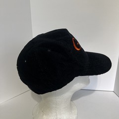 Florida Gators Corduroy Yupoong NCAA Football Hat Black and Orange Vintage