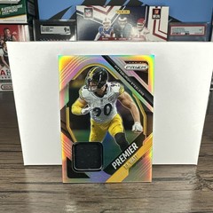 T.J. WATT 2025 PANINI PRIZM PREMIER JERSEY PATCH SILVER #PJY-TJW STEELERS Q5677