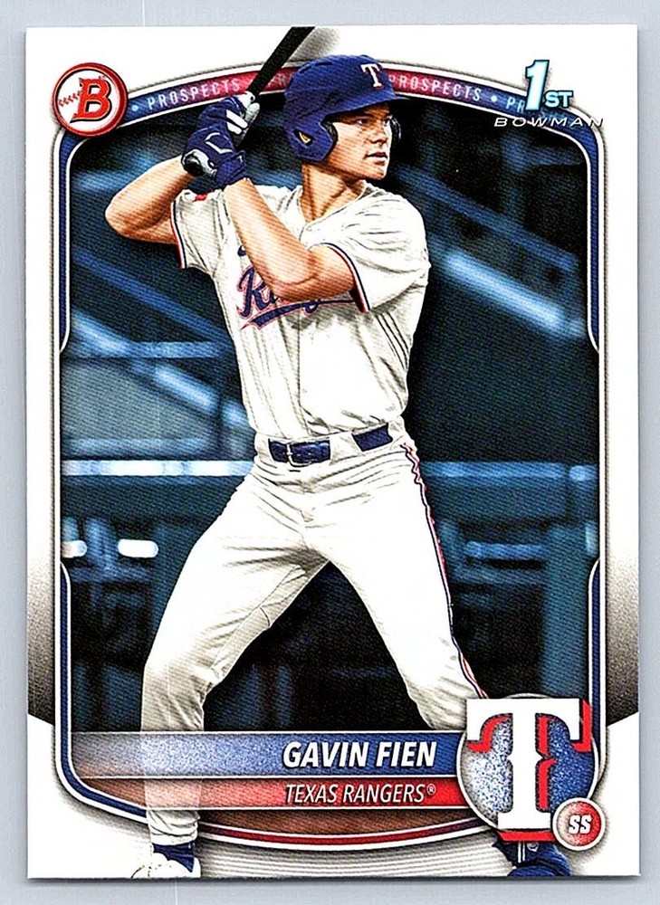 GAVIN FIEN RANGERS RC 1st card 2025 BOWMAN DRAFT #BD-15