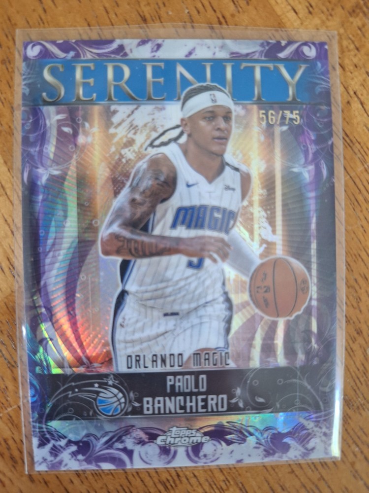 Paolo Banchero 2025-26 Topps Chrome Basketball 56/75 Purple Serenity #SY-5