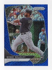 Bobby Bradley 2020 Panini Prizm Prizms Blue Mojo Rookie #39 Indians 160/175