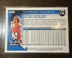 2010 Topps SP Legends Variation Thurman Munson Yankees #476