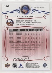 2018-19 Upper Deck UD Exclusives 33/100 Nick Leddy #116 0c3