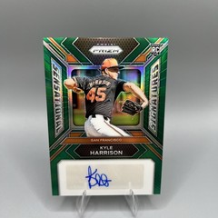 2024 Panini Sensational Signatures Kyle Harrison #SS-KH Green Prizm Rookie Auto