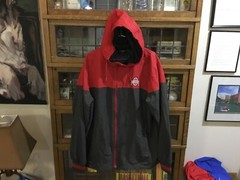 Ohio State Buckeyes Colosseum Red/Gray Full Zip Windbreaker Jacket SZ XL – Cool