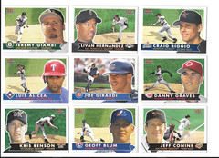 2001 Fleer Tradition Baseball Trading Cards / Choose #s 201 – 450 / mb33