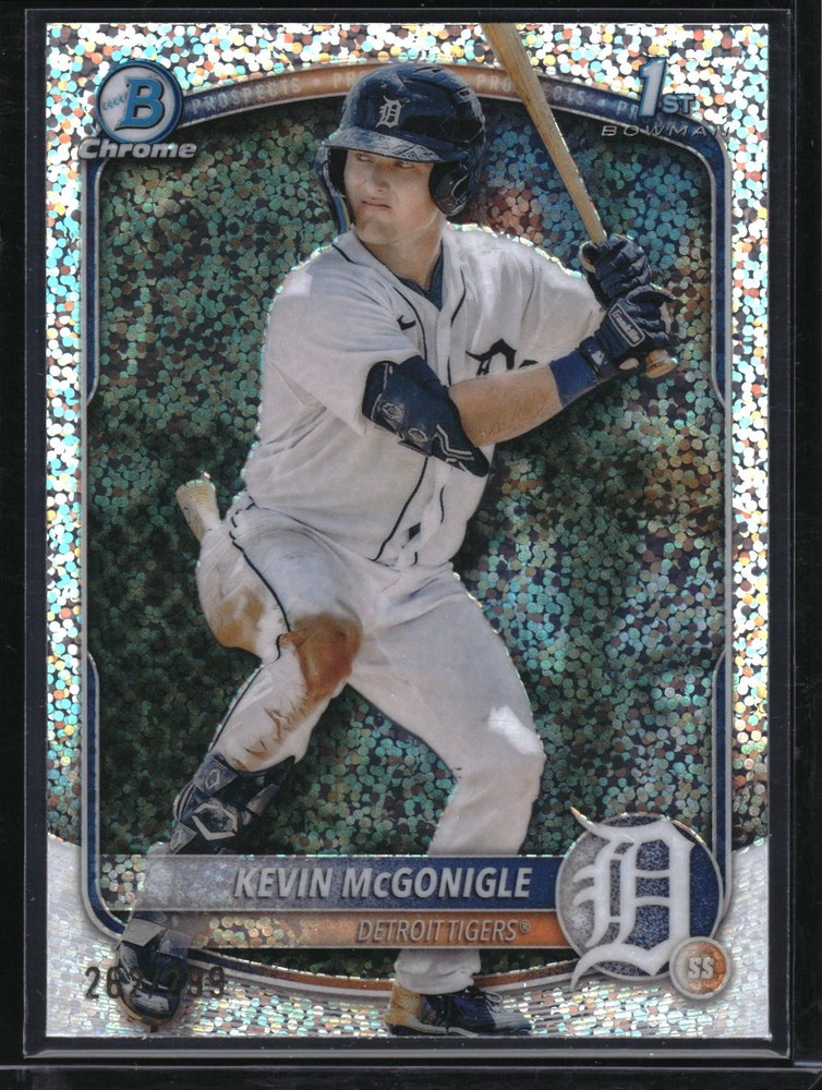 2025 Bowman #BCP-79 Kevin McGonigle Chrome Prospects Speckle Refractor #/299
