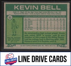1977 Topps #83 Kevin Bell Chicago White Sox Rookie VG