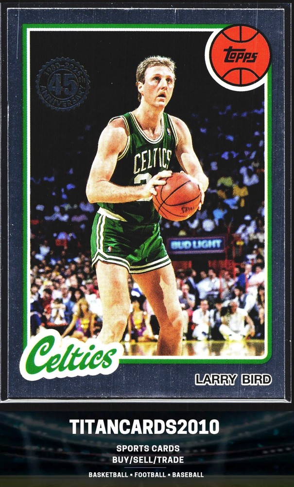 Larry Bird 2025 Topps 45th Foil Boston Celtics #80BK-1