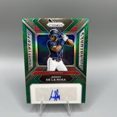 2024 Panini Prizm – Sensational Signatures Jeremy De La Rosa #SS-JD Green Prizm