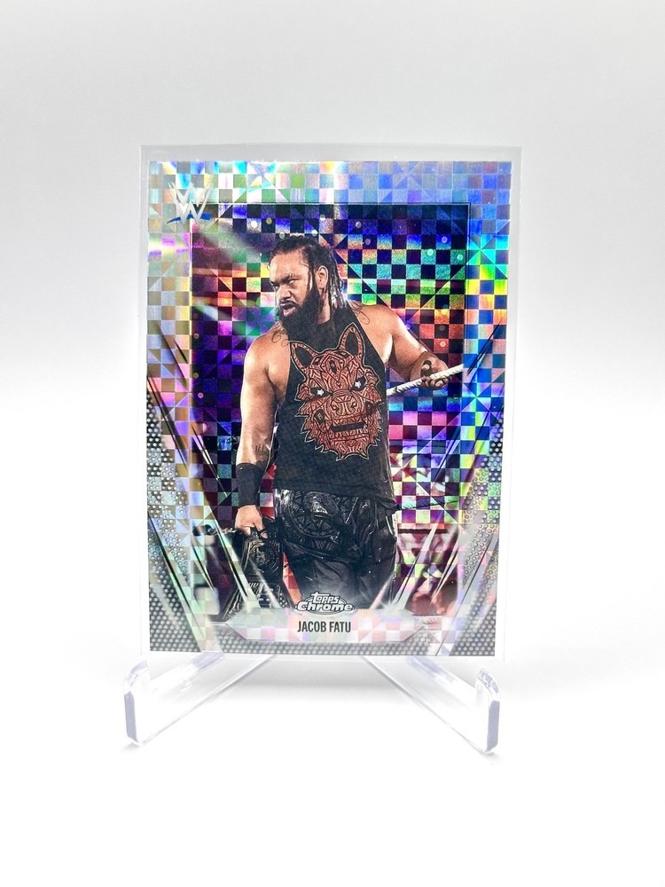 2026 Topps Chrome WWE #55 Jacob Fatu X-Fractor