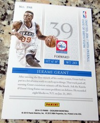 JERAMI GRANT 2014 Excalibur SP Rookie Card RC Logo 06/49 Trail Blazers🔥🔥🔥$$$