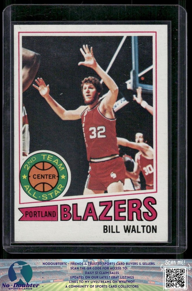 1977-78 Topps #120 Bill Walton Portland Trail Blazers 3.1j