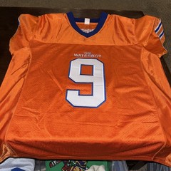 ZIGOR The Waterboy Bobby Boucher Mud Dogs Football Jersey Orange Size S