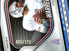 2025 Panini Prizm Black Warren Moon Blue Cracked Ice 55/125 Houston Oilers #65