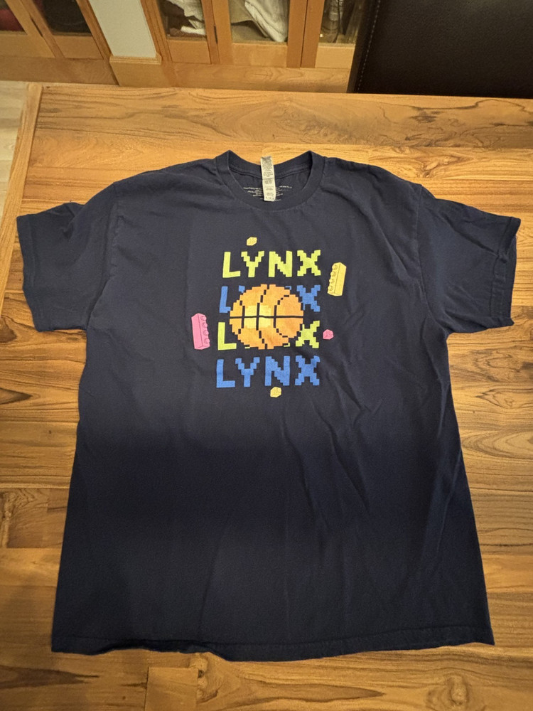 Minnesota Lynx LEGO T-Shirt * WNBA 2025 * Adult XL * RARE * NEW * Heavy Cotton